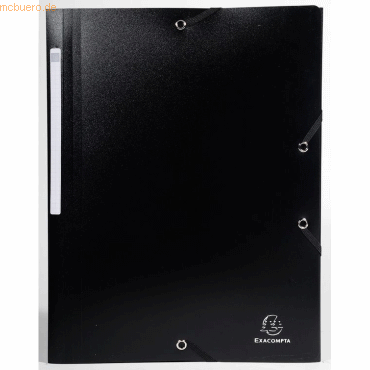 3130630558019 - Eckspannmappe Forever DIN A4 Schwarz Polypropylen 24 x 32 cm