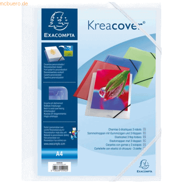 3130630559924 - 25 x Eckspannmappe Kreacover A4 PP 500my weiß 3130630559924 - 25 x Eckspannmappe Kreacover A4 PP 500my weiß