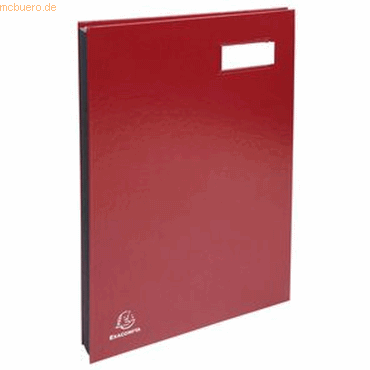 3130630570257 - Unterschriftenmappe 5702 A4 Karton rot mit Einsteckschild 20 Fächer 3130630570257 Exacompta 3130630570257 - Unterschriftenmappe 5702 A4 Karton rot mit Einsteckschild 20 Fächer 3130630570257 Exacompta