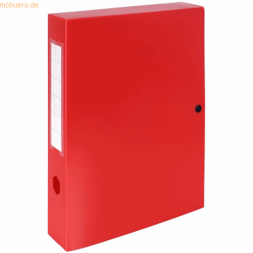 3130630596356 - Archivbox mit Druckknopf PP 60 mm rot 3130630596356 - Archivbox mit Druckknopf PP 60 mm rot