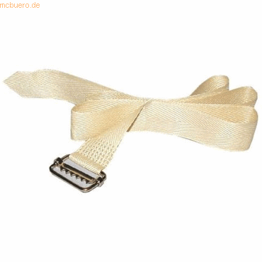 3141879230635 - Aktengurt 1m Baumwolle beige