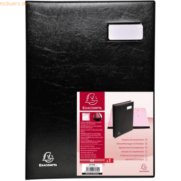 3157406575322 - Unterschriftenmappe LExpanse A4 20 Fächer schwarz