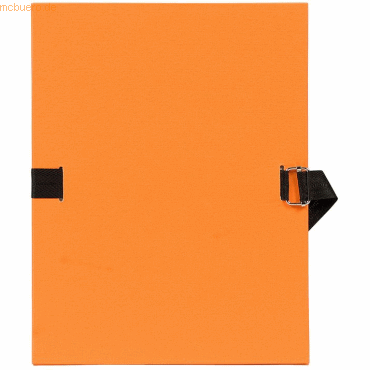 3130630007340 - Dokumentenmappe A4 120mm mit dehnbarem Rücken orange