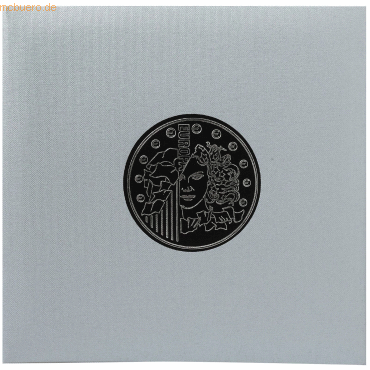 Exacompta Münzalbum 24,5x25cm silber metallic