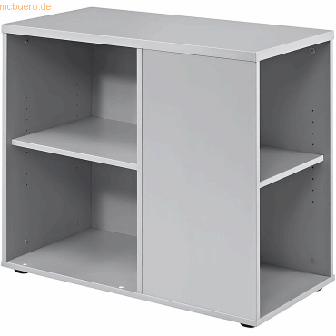 mcbuero.de Anstellcontainer BxTxH 400x800x720-760mm Grau