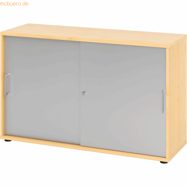 4032062186510 - Schiebetürenschrank V1752S 3 S BS ahorn silber 1 Fachboden 1200 x 400 x 748 cm 4032062186510 - Schiebetürenschrank V1752S 3 S BS ahorn silber 1 Fachboden 1200 x 400 x 748 cm