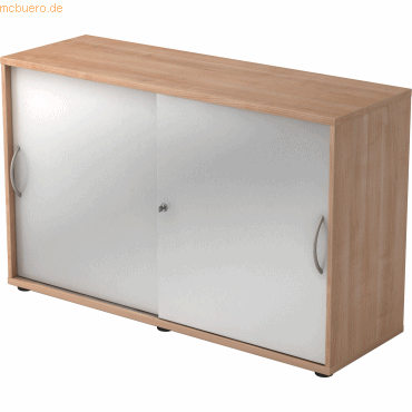 mcbuero.de Schiebetürschrank Derie 9 2 OH BxTxH 120x40x74,8cm Griff BM