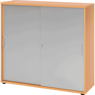 mcbuero.de Schiebetürenschrank Serie 9 3OH BxTxH 120x40x110cm Griff BS