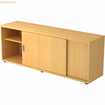 mcbuero.de Sideboard 160x40x59,6cm Buche/Buche