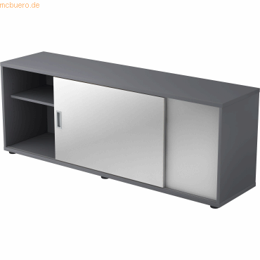 4032062166925 - Sideboard 15 OH BxTxH 160x40x596cm Graphit Silber