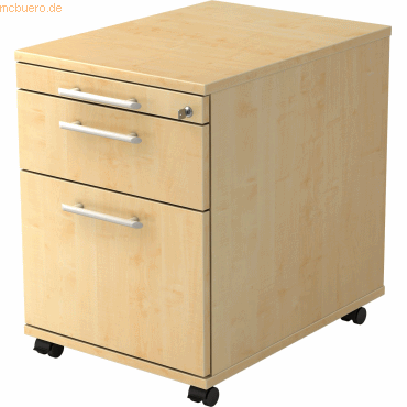 4032062120361 - PRO SIGNA AC20 RE - Rollcontainer Ahorn Holz mit Hängeregistratur Relinggriff Kunststoff