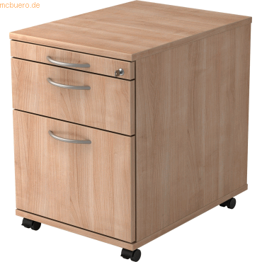 4032062120668 - PRO SIGNA AC20 BM - Rollcontainer Holz Nussbaum mit Hängeregistratur Bogengriff Metall
