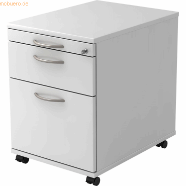 4032062120804 - Rollcontainer TARA 1 Utensilienauszug 1 Schub 1 Hängeregistratur-Auszug B 428 x T 580 x H 590 mm weiß