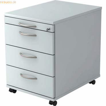 4032062120941 - PRO SIGNA AC30 BM - Rollcontainer Grau Holz mit 3 Schüben Bogengriff Metall 4032062120941 - PRO SIGNA AC30 BM - Rollcontainer Grau Holz mit 3 Schüben Bogengriff Metall