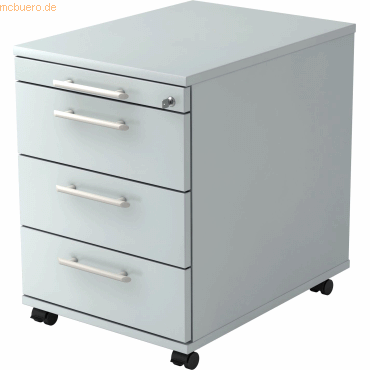 4032062120903 - PRO SIGNA AC30 RE - Rollcontainer Grau Holz mit 3 Schüben Relinggriff Kunststoff 4032062120903 - PRO SIGNA AC30 RE - Rollcontainer Grau Holz mit 3 Schüben Relinggriff Kunststoff