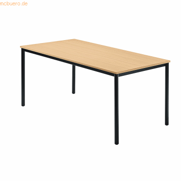 4032062008386 - HAMMERBACHER Konferenztisch VDQ16 buche rechteckig Vierkantrohr schwarz 1600 x 800 x 720 cm 4032062008386 - HAMMERBACHER Konferenztisch VDQ16 buche rechteckig Vierkantrohr schwarz 1600 x 800 x 720 cm