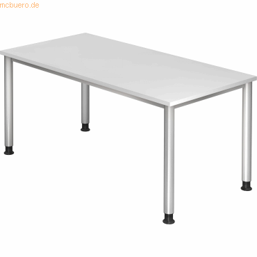 4032062139349 - Schreibtisch Ergonomic Plus H VHS16 W S weiß rechteckig 160x80 cm (BxT) manuell höhenverstellbar 4032062139349 Hammerbacher 4032062139349 - Schreibtisch Ergonomic Plus H VHS16 W S weiß rechteckig 160x80 cm (BxT) manuell höhenverstellbar 4032062139349 Hammerbacher