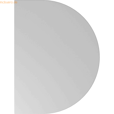 4032062173251 - Anbautisch höhenverstellbar Gradeo lichtgrau grau halbrund 600 x 800 x 655 - 825 cm