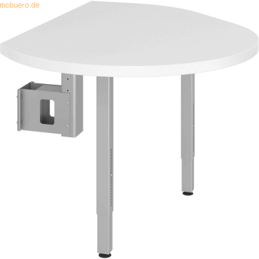4032062177006 - PRO LA92 C Anbauplatte inkl Konsole und 2 Stützfüße - Weiß Silber 4032062177006 - PRO LA92 C Anbauplatte inkl Konsole und 2 Stützfüße - Weiß Silber