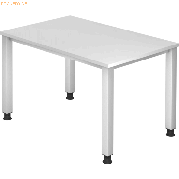 4032062119617 - Schreibtisch Q-Serie VQS12 W manuell höhenverstellbar 685-81cm (H) 120x80cm (BxT) rechteckig weiß   silber 4032062119617 H