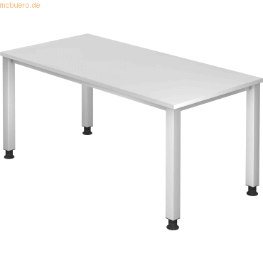 4032062119624 - Schreibtisch Q-Serie VQS16 W manuell höhenverstellbar 685-81cm (H) 160x80cm (BxT) rechteckig weiß silber 4032062119624 H 4032062119624 - Schreibtisch Q-Serie VQS16 W manuell höhenverstellbar 685-81cm (H) 160x80cm (BxT) rechteckig weiß silber 4032062119624 H