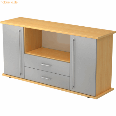 4032062024621 - Sideboard SB 2OH 2 Schübe BxTxH 1661x448x84cm Griff RE Bu