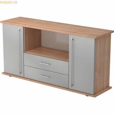 4032062024652 - Sideboard SB 2OH 2 Schübe BxTxH 1661x448x84cm Griff RE Nu