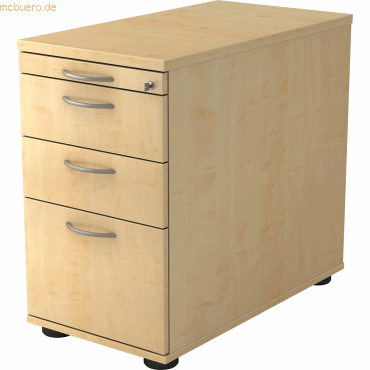 4032062121856 - PRO SIGNA SC40 BM - Rollcontainer Ahorn Holz mit Hängeregistratur Bogengriff Metall