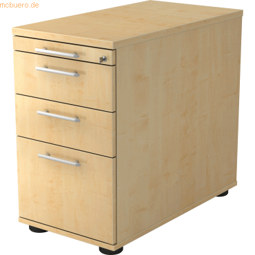 4032062121818 - PRO SIGNA SC40 RE - Rollcontainer Ahorn Holz mit Hängeregistratur Relinggriff Kunststoff