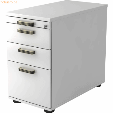 4032062135556 - Standcontainer TOPAS LINE 2 Schübe 1 Hängeregistraturauszug 1 Utensilienauszug abschließbar B 428 x T 800 x H 720-760 mm weiß weiß 4032062135556 - Standcontainer TOPAS LINE 2 Schübe 1 Hängeregistraturauszug 1 Utensilienauszug abschließbar B 428 x T 800 x H 720-760 mm weiß weiß