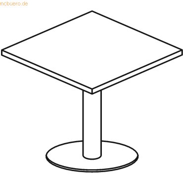 4032062144169 - HAMMERBACHER Stehtisch höhenverstellbar ahorn 800 x 800 x 720 - 1140 cm