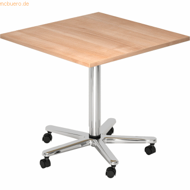4032062144190 - HAMMERBACHER Stehtisch höhenverstellbar nussbaum 800 x 800 x 720 - 1140 cm 4032062144190 - HAMMERBACHER Stehtisch höhenverstellbar nussbaum 800 x 800 x 720 - 1140 cm