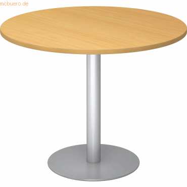 4032062157367 - Konferenztisch VSTF10 6 S 100x100cm (BxT) rund buche silber 4032062157367 Hammerbacher 4032062157367 - Konferenztisch VSTF10 6 S 100x100cm (BxT) rund buche silber 4032062157367 Hammerbacher