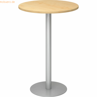 4032062166581 - Stehtisch VSTH08 3 S 1116cm (H) 80x80cm (BxT) rund ahorn silber 4032062166581 Hammerbacher 4032062166581 - Stehtisch VSTH08 3 S 1116cm (H) 80x80cm (BxT) rund ahorn silber 4032062166581 Hammerbacher
