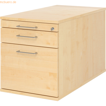 4032062185254 - PRO SIGNA TC20 BS - Rollcontainer Ahorn Holz mit Hängeregistratur Bügelgriff Metall