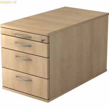 4032062162842 - PRO SIGNA TC30 BM - Rollcontainer Holz Eiche mit 3 Schüben Bogengriff Metall 4032062162842 - PRO SIGNA TC30 BM - Rollcontainer Holz Eiche mit 3 Schüben Bogengriff Metall