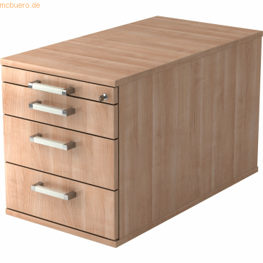 4032062121771 - PRO SIGNA TC30 CE - Rollcontainer Holz Nussbaum mit 3 Schüben Chromgriff Metall 4032062121771 - PRO SIGNA TC30 CE - Rollcontainer Holz Nussbaum mit 3 Schüben Chromgriff Metall