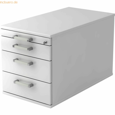 4032062140284 - PRO SIGNA TC30 CE - Rollcontainer Weiß Holz mit 3 Schüben Chromgriff Metall 4032062140284 - PRO SIGNA TC30 CE - Rollcontainer Weiß Holz mit 3 Schüben Chromgriff Metall