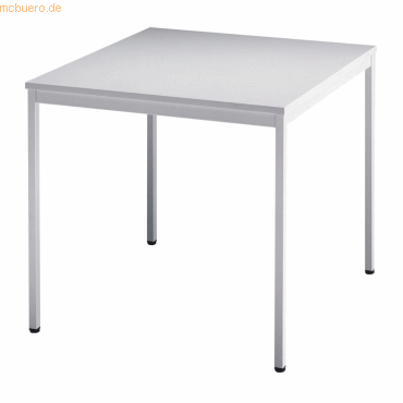 mcbuero.de Besprechungstisch 800x800mm grau/grau