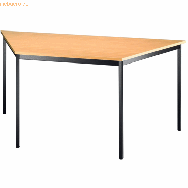 4032062006825 - HAMMERBACHER Konferenztisch buche Trapezform Vierkantrohr schwarz 1600 x 693 x 720 cm 4032062006825 - HAMMERBACHER Konferenztisch buche Trapezform Vierkantrohr schwarz 1600 x 693 x 720 cm