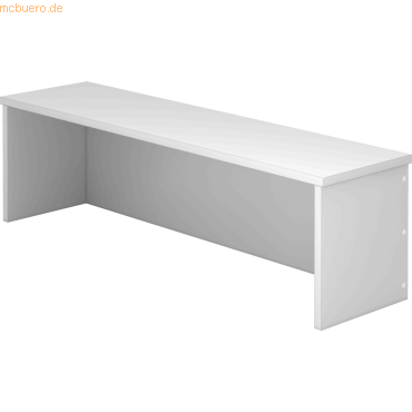 mcbuero.de Thekenaufsatz für Schreibtisch 1200x800mm Grau