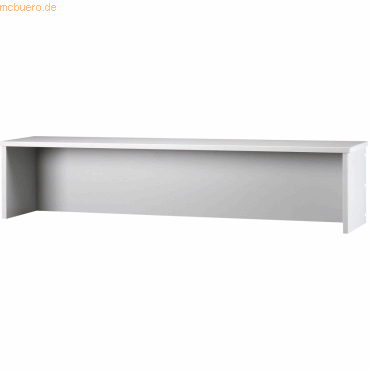 mcbuero.de Thekenaufsatz für Schreibtisch 1600x800mm Grau