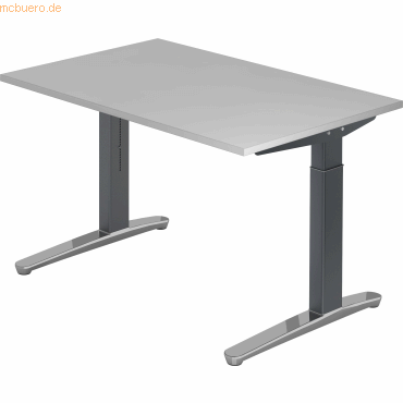 4032062172285 - PRO XTRA XB 12 GC Schreibtisch - Grau 120 x 80 höhenverstellbar