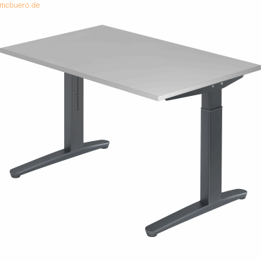 4032062172292 - PRO XTRA XB 12 GG Schreibtisch - Grau 120 x 80 höhenverstellbar