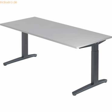 4032062172575 - PRO XTRA XB 19 GG Schreibtisch - Grau 180 x 80 höhenverstellbar