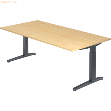 4032062170779 - PRO XTRA XB 2E GG Schreibtisch - Ahorn 200 x 100 höhenverstellbar