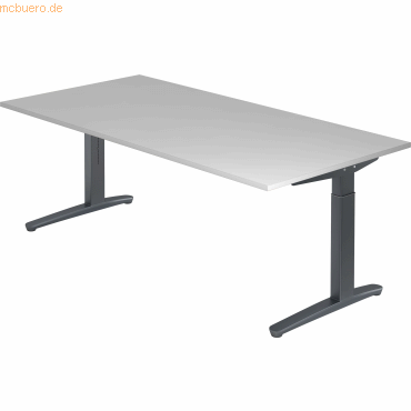 4032062170809 - PRO XTRA XB 2E GG Schreibtisch - Grau 200 x 100 höhenverstellbar