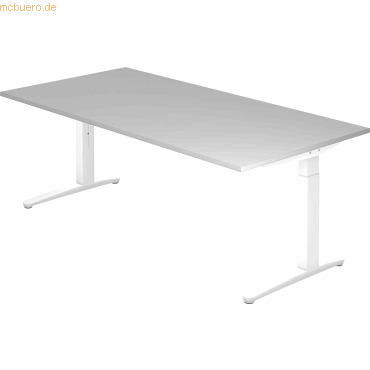 4032062170830 - PRO XTRA XB 2E WW Schreibtisch - Grau 200 x 100 höhenverstellbar