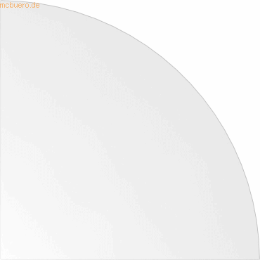 4032062170199 - Verkettungsplatte Viertelkreis + Konsole 80x80cm Weiß Silbe