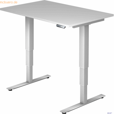 4032062147771 - Schreibtisch Ergonomic Aktiv XDSM VXDSM12 5 S ergonomisch grau rechteckig 120x80 cm (BxT) elektrisch höhenverstellbar 4032062147